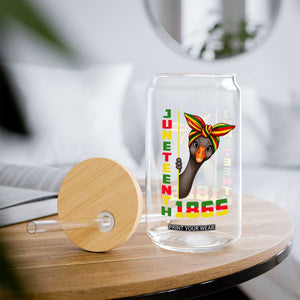 Funny Juneteenth Goose Glass Can African American Pride Gift TS12 Print Your Wear
