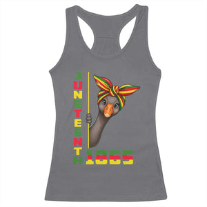 Funny Juneteenth Goose Racerback Tank Top African American Pride Gift TS12 Charcoal Print Your Wear
