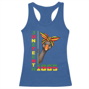 Funny Juneteenth Goose Racerback Tank Top African American Pride Gift TS12 Royal Blue Print Your Wear