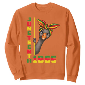 Funny Juneteenth Goose Sweatshirt African American Pride Gift
