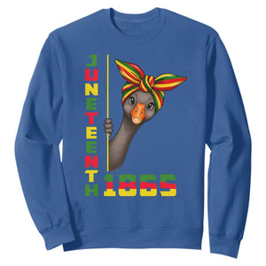 Funny Juneteenth Goose Sweatshirt African American Pride Gift