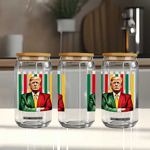 Juneteenth American Leader Inspiration Glass Can 1865 American Heritage Gift TS12 Print Your Wear