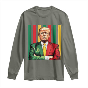 Juneteenth American Leader Inspiration Long Sleeve Shirt 1865 American Heritage Gift TS12 Military Green Print Your Wear