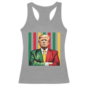 Juneteenth American Leader Inspiration Racerback Tank Top 1865 American Heritage Gift TS12 Sport Gray Print Your Wear