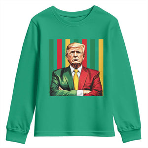Juneteenth American Leader Inspiration Youth Sweatshirt 1865 American Heritage Gift TS12 Irish Green Print Your Wear
