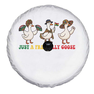 Funny Just A Free Silly Goose Spare Tire Cover Juneteenth Freedom Day TS12 Print Your Wear