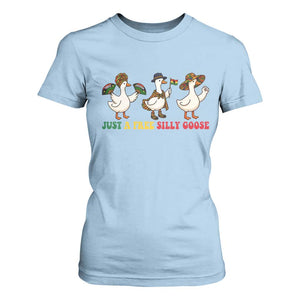 Funny Just A Free Silly Goose T Shirt For Women Juneteenth Freedom Day