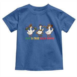 Funny Just A Free Silly Goose Toddler T Shirt Juneteenth Freedom Day