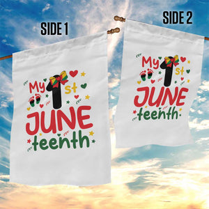 My First Juneteenth Garden Flag African American Baby Freedom Day