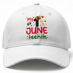 My First Juneteenth Baseball Cap African American Baby Freedom Day TS12 Print Your Wear