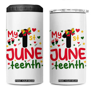 My First Juneteenth 4 in 1 Can Cooler Tumbler African American Baby Freedom Day TS12 One Size: 16 oz White Print Your Wear