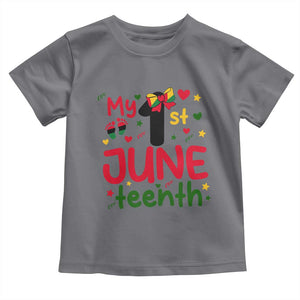 My First Juneteenth Toddler T Shirt African American Baby Freedom Day