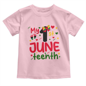 My First Juneteenth Toddler T Shirt African American Baby Freedom Day