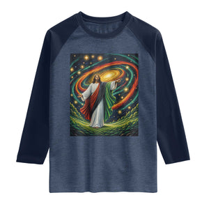 Black Jesus Juneteenth Raglan Shirt African American Christian Pride