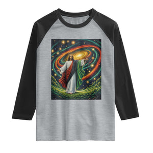 Black Jesus Juneteenth Raglan Shirt African American Christian Pride