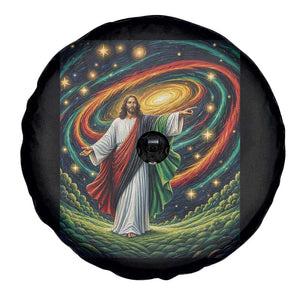 Black Jesus Juneteenth Spare Tire Cover African American Christian Pride TS12 Print Your Wear