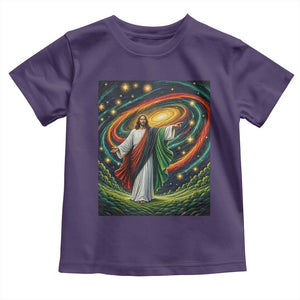 Black Jesus Juneteenth Toddler T Shirt African American Christian Pride TS12 Purple Print Your Wear