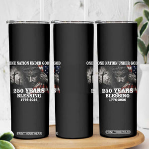 One Nation Under God 250th Anniversary Skinny Tumbler American Patriotic Faith TS12 Print Your Wear