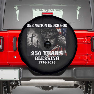 One Nation Under God 250th Anniversary Spare Tire Cover American Patriotic Faith TS12 Black Print Your Wear
