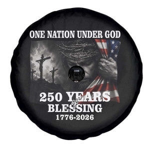 One Nation Under God 250th Anniversary Spare Tire Cover American Patriotic Faith TS12 Print Your Wear