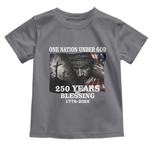 One Nation Under God 250th Anniversary Toddler T Shirt American Patriotic Faith
