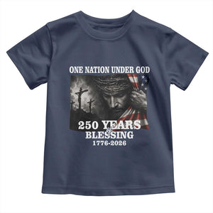 One Nation Under God 250th Anniversary Toddler T Shirt American Patriotic Faith