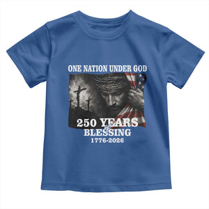 One Nation Under God 250th Anniversary Toddler T Shirt American Patriotic Faith