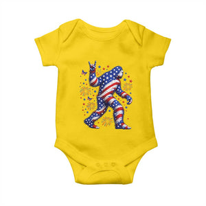Funny Patriotic Bigfoot Baby Onesie 4th Of July Freedom TS12 Daisy Print Your Wear
