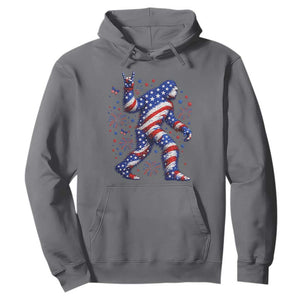Funny Patriotic Bigfoot Hoodie 4th Of July Freedom TS12 Charcoal Print Your Wear