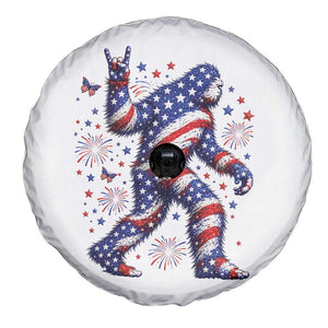 Funny Patriotic Bigfoot Spare Tire Cover 4th Of July Freedom TS12 Print Your Wear