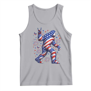 Funny Patriotic Bigfoot Tank Top 4th Of July Freedom