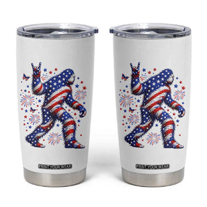 Funny Patriotic Bigfoot Tumbler Cup 4th Of July Freedom TS12 White Print Your Wear