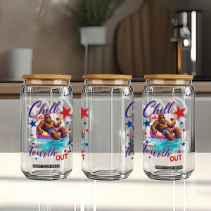 Funny Bigfoot 4th Of July Glass Can Chill The Fourth Out TS12 Print Your Wear