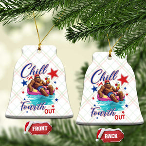 Funny Bigfoot 4th Of July Ceramic Ornament Chill The Fourth Out TS12 Print Your Wear