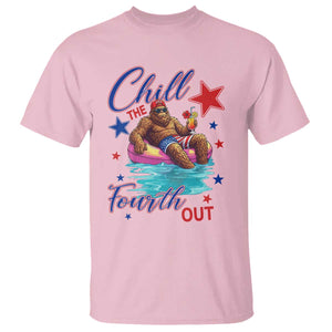 Funny Bigfoot 4th Of July T Shirt Chill The Fourth Out TS12 Light Pink Print Your Wear