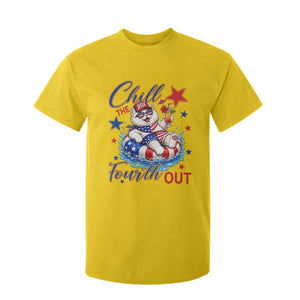 Funny Patriotic Persian Cat T Shirt For Kid Chill The Fourth Out TS12 Daisy Print Your Wear