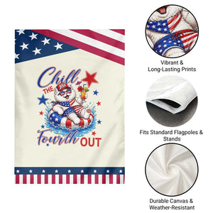 Funny Persian Cat Patriotic Garden Flag Chill The Fourth Out TS12 Print Your Wear