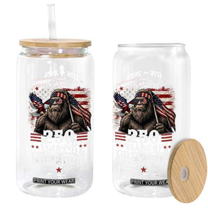 Bigfoot 250 Years Of Freedom Glass Can Patriotic Sasquatch Lover TS12 Print Your Wear