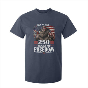 Bigfoot 250 Years Of Freedom T Shirt For Kid Patriotic Sasquatch Lover TS12 Navy Print Your Wear