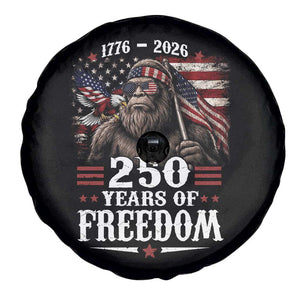 Bigfoot 250 Years Of Freedom Spare Tire Cover Patriotic Sasquatch Lover