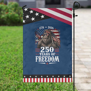 Bigfoot 250 Years Of Freedom Patriotic Garden Flag Sasquatch Lover TS12 Classic Blue Black Print Your Wear