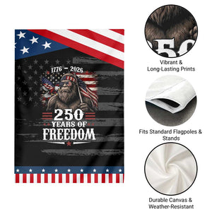 Bigfoot 250 Years Of Freedom Patriotic Garden Flag Sasquatch Lover TS12 Print Your Wear