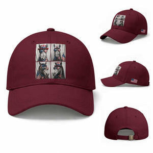 Patriotic Horse Selfie Squad Baseball Cap USA Flag Red White And Blue Graphic