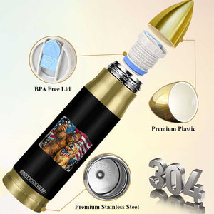 Funny Patriotic Bigfoot Golden Retriever Selfie Squad Bullet Tumbler TS12 Print Your Wear