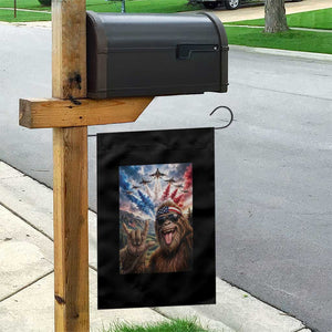 Patriotic Bigfoot 4th Of July Selfie Garden Flag Funny USA Freedom Jet Fighter Graphic TS12 Print Your Wear