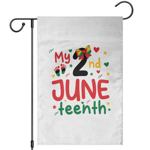 My Second Juneteenth Garden Flag African American Baby Freedom Day