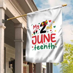 My Second Juneteenth Garden Flag African American Baby Freedom Day