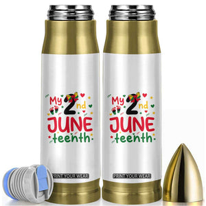 My Second Juneteenth Bullet Tumbler African American Baby Freedom Day TS12 White Print Your Wear