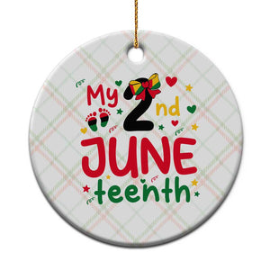 My Second Juneteenth Ceramic Ornament African American Baby Freedom Day