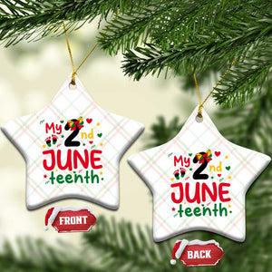 My Second Juneteenth Ceramic Ornament African American Baby Freedom Day
